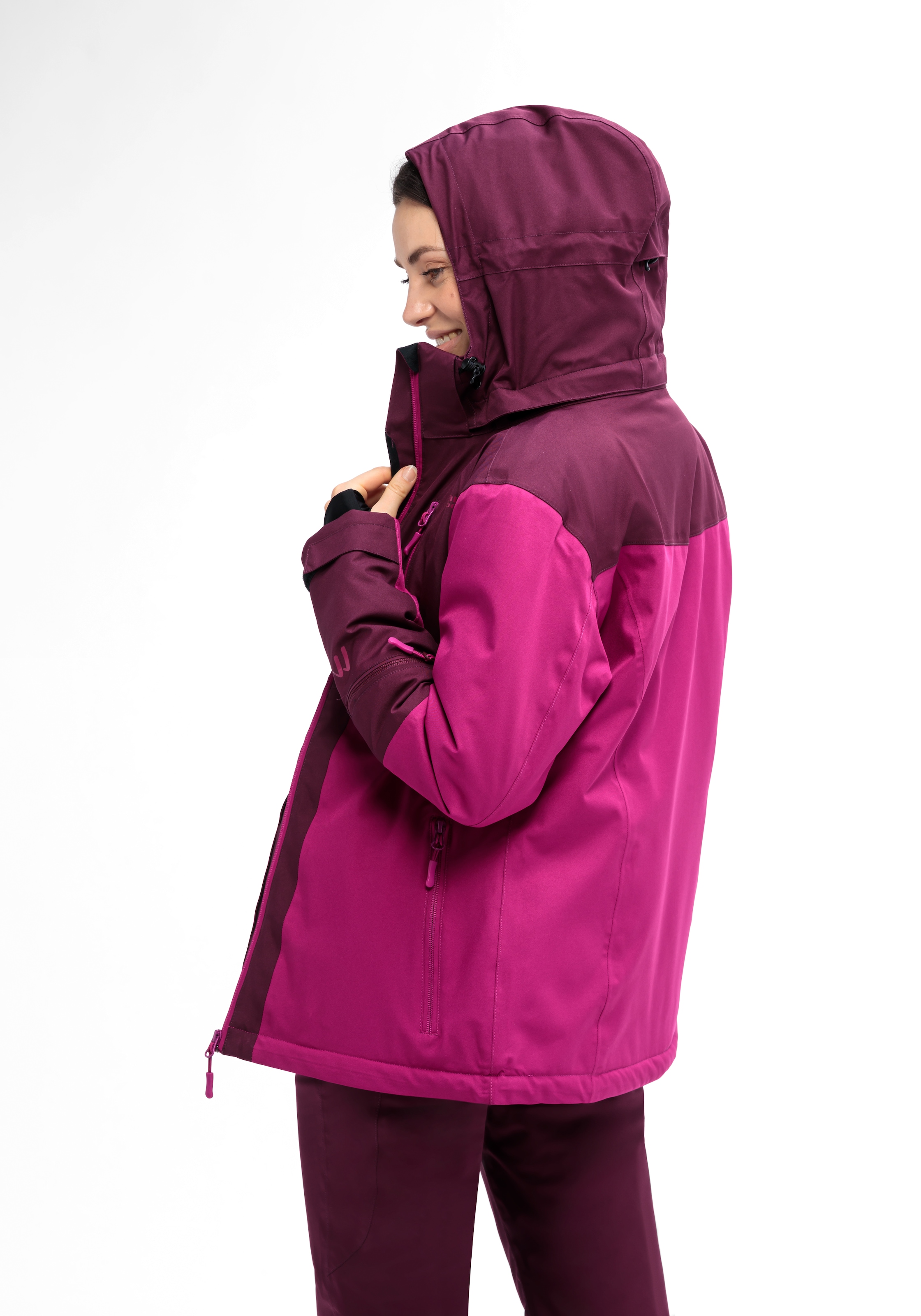 Maier Sports Skijacke »INA« Damen Winterjacke, wasserdicht, 5 RV-Taschen und Kapuze, Regular fit