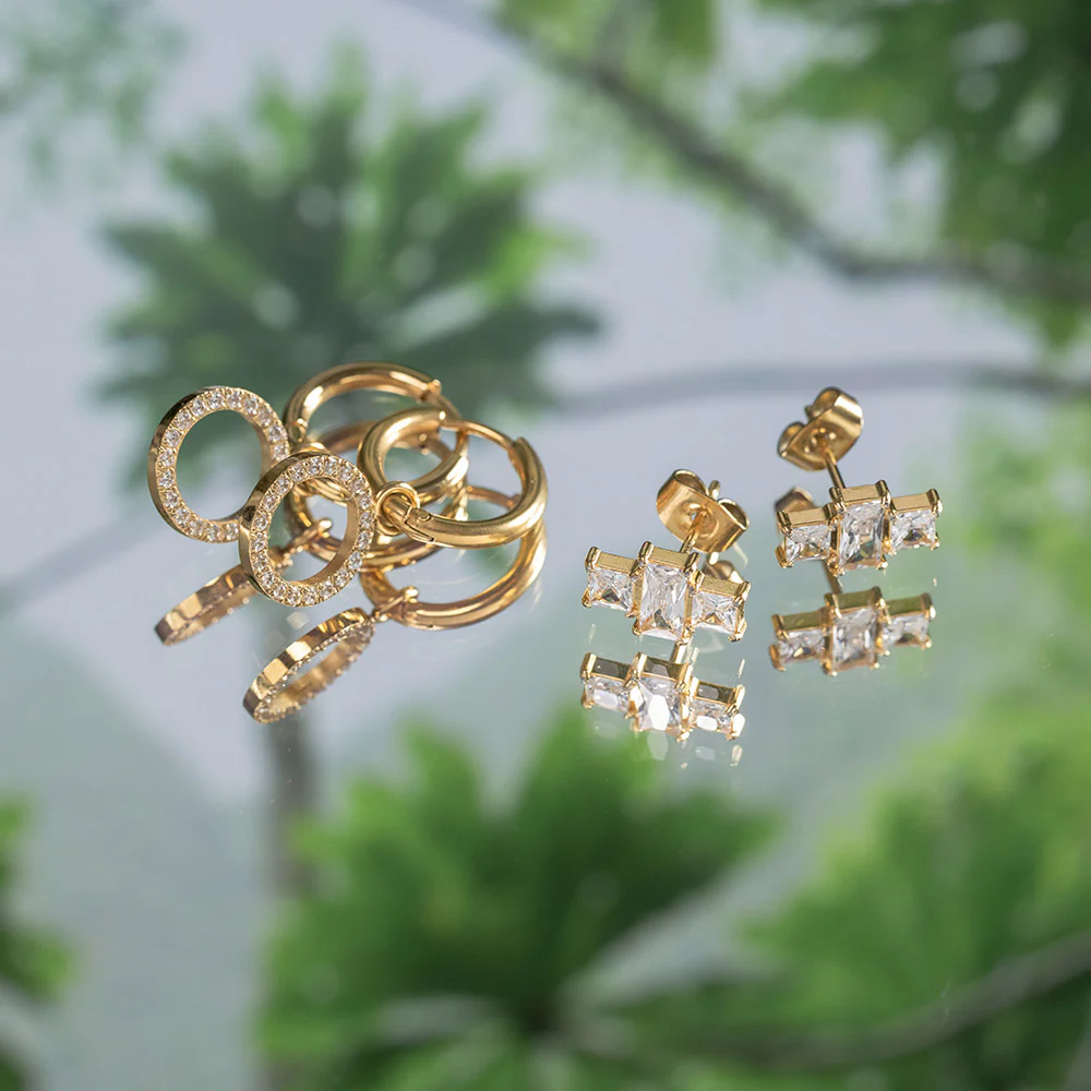 Earth Shimmer Ohrring-Set - PURELEI