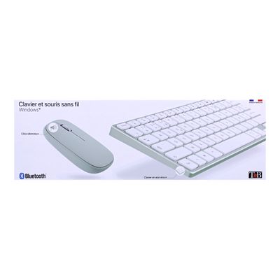 T'nB iClick - ensemble clavier sans fil et souris sans fil - vert