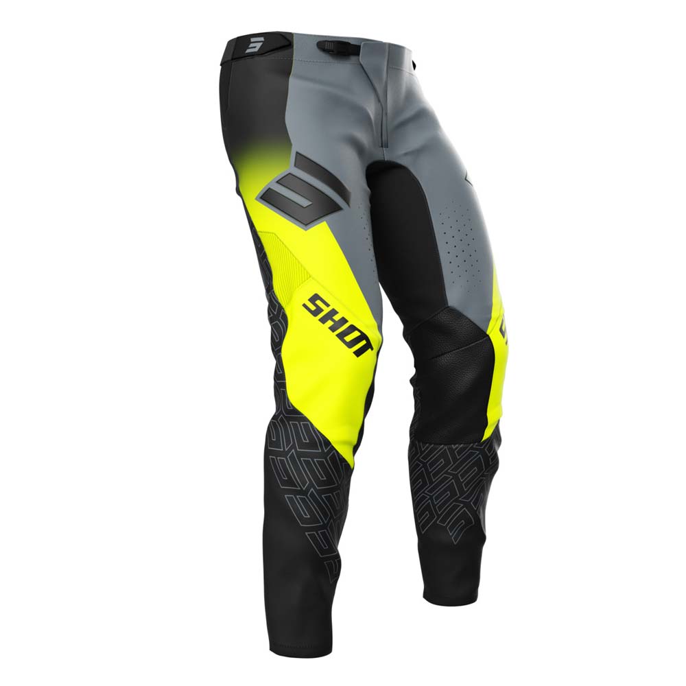 Shot - Pantalon Aerolite Ultra Noir / Gris / Jaune fluo