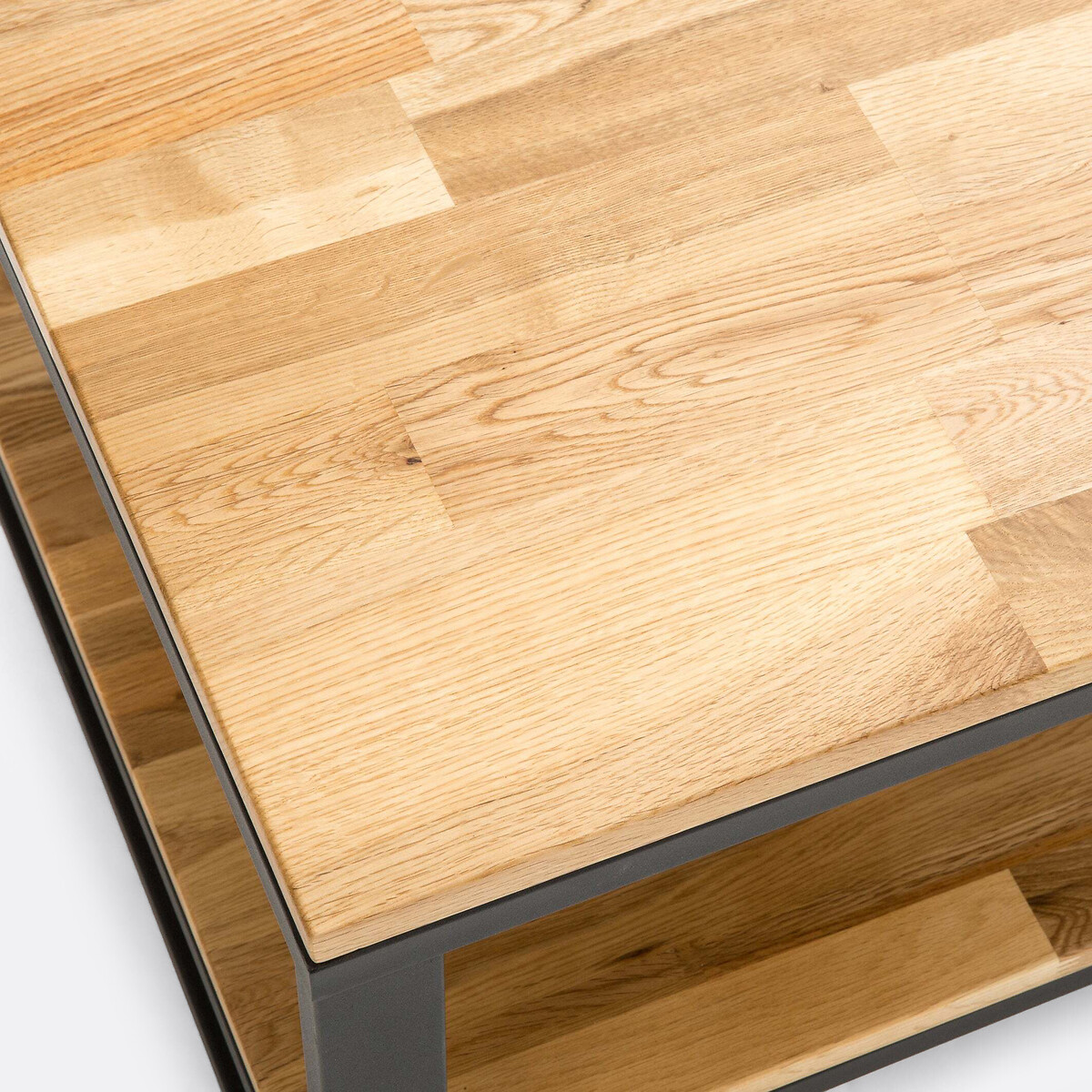 LA REDOUTE INTERIEURS<br>Mesa de centro em carvalho e aço, Hiba