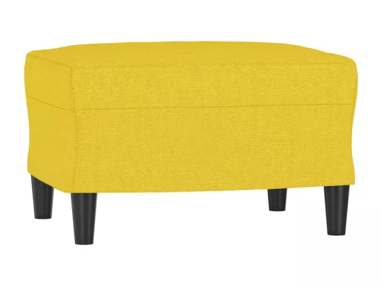 Repose-pied Jaune clair 60x50x41 cm Tissu
