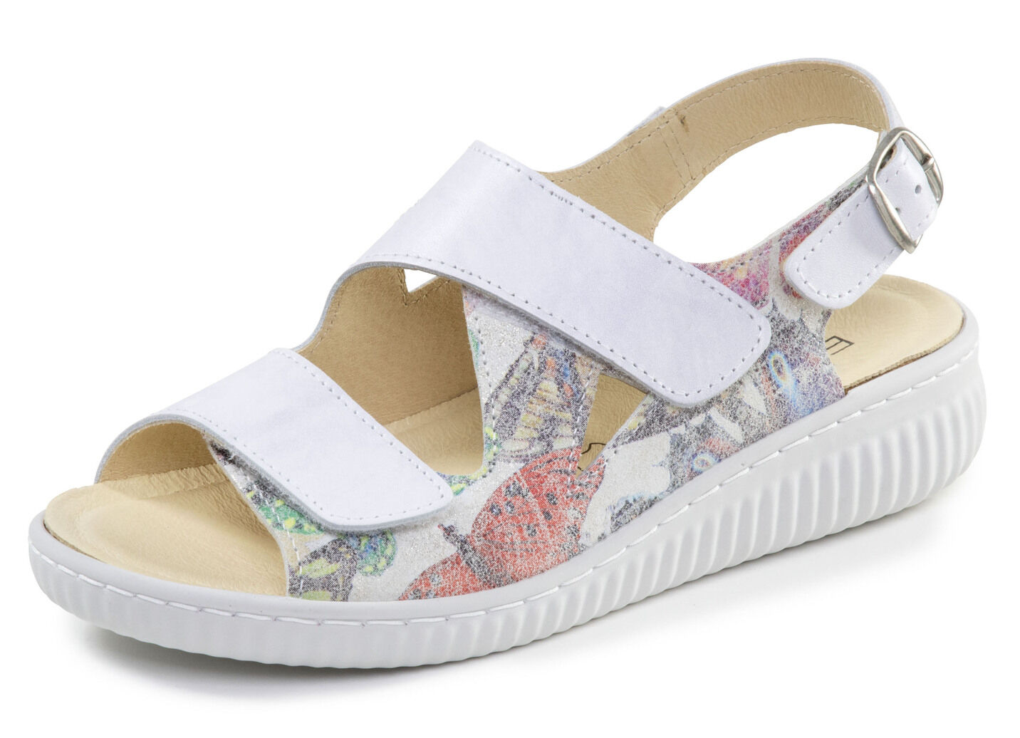ELENA EDEN, bequeme Damen-Sandalen, Weite H, mit herausnehmbarem Fussbett