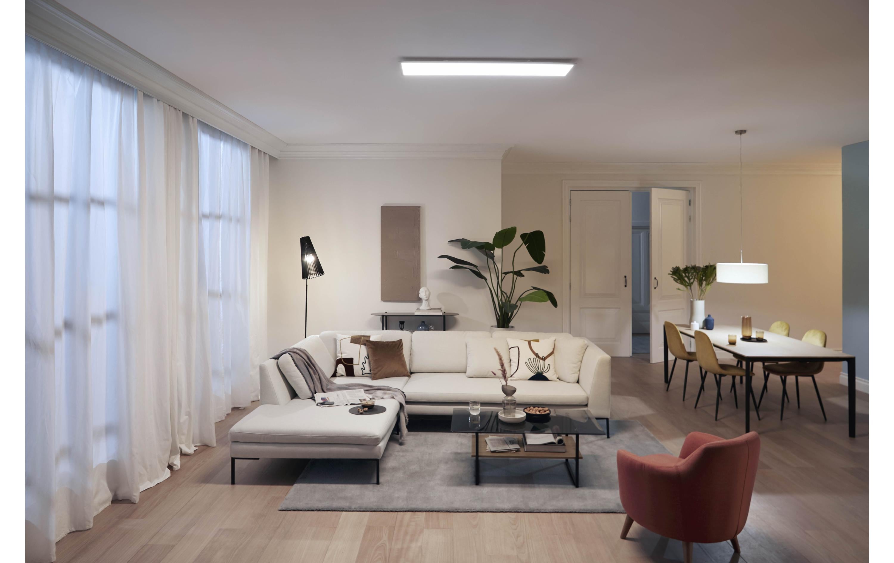 Deckenleuchte Touch SceneSwitch 36 W, 4000 K, WeissRechteckige LED-Leuchte mit Lichtanpassung