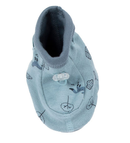 Joha Krabbelschuhe - Wolle/Baumwolle - Blau