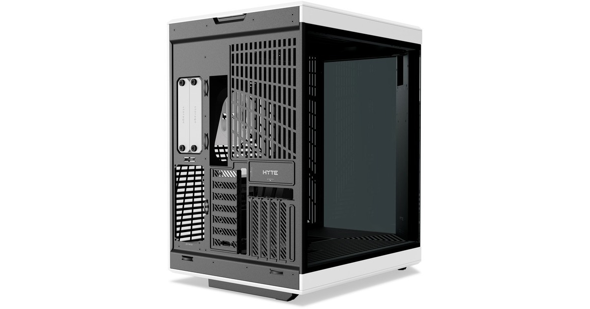 HYTEY70 Touch Infinite midi tower behuizing  (Wit/zwart | 2x USB-A | 1x USB-C | Tempered Glass)