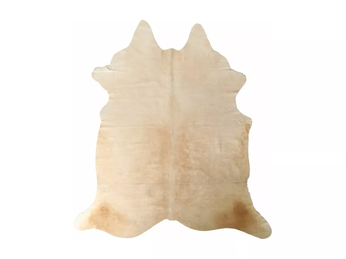 Tapis Authentique en Peau de Vache Tons Neutres et Doux