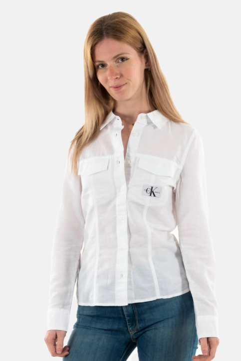 Chemisier calvin klein jeans j20j223128 yaf bright white