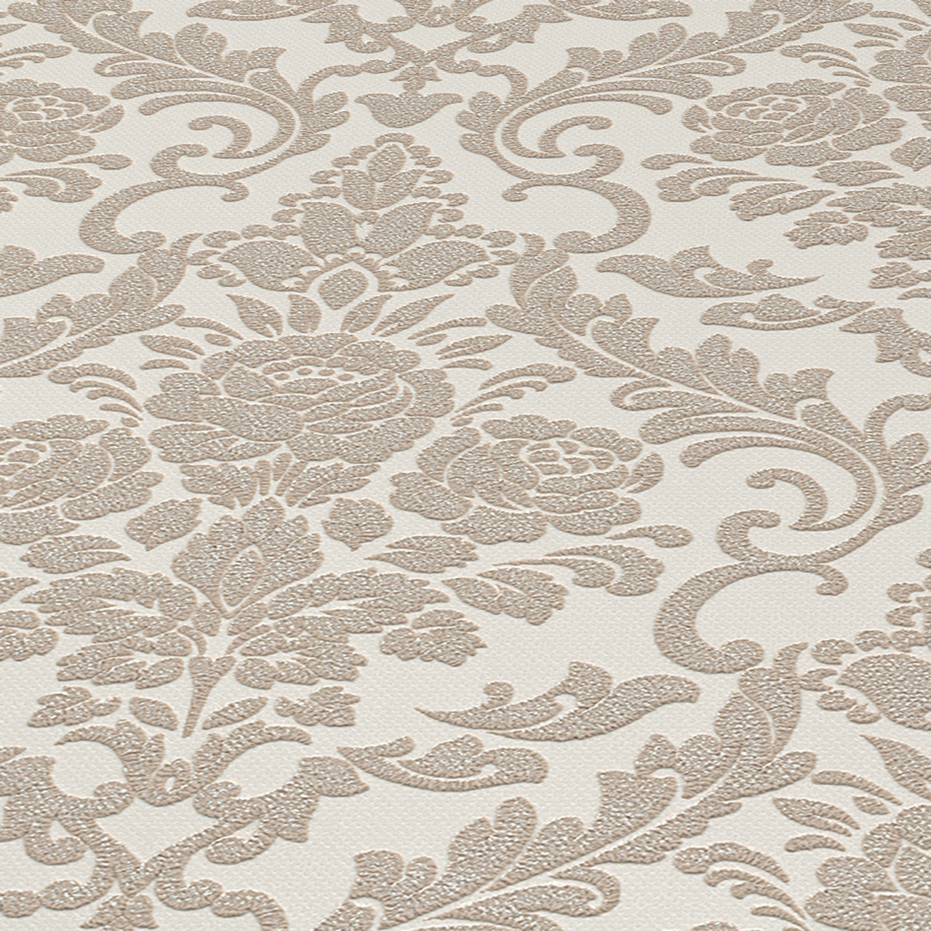 Vliestapete - creme - Ornamente - 10 Meter