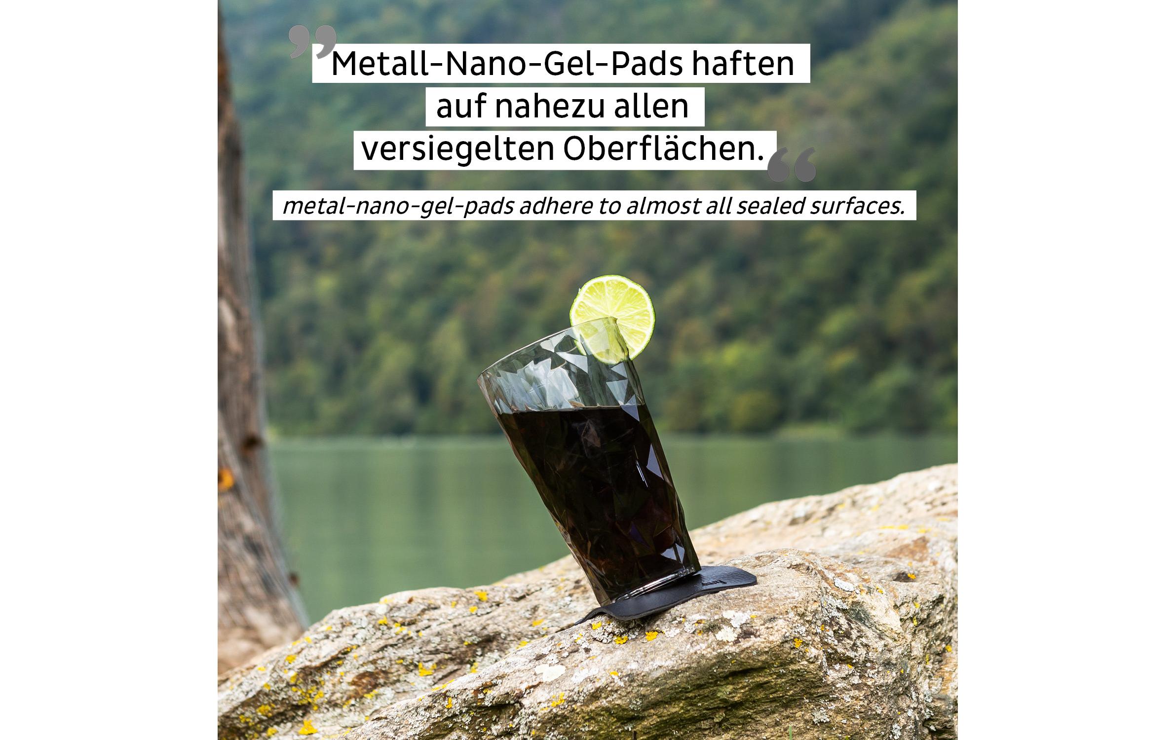Magnet-Kunststoffgläser Longdrink GrauLongdrinkgläser-Set