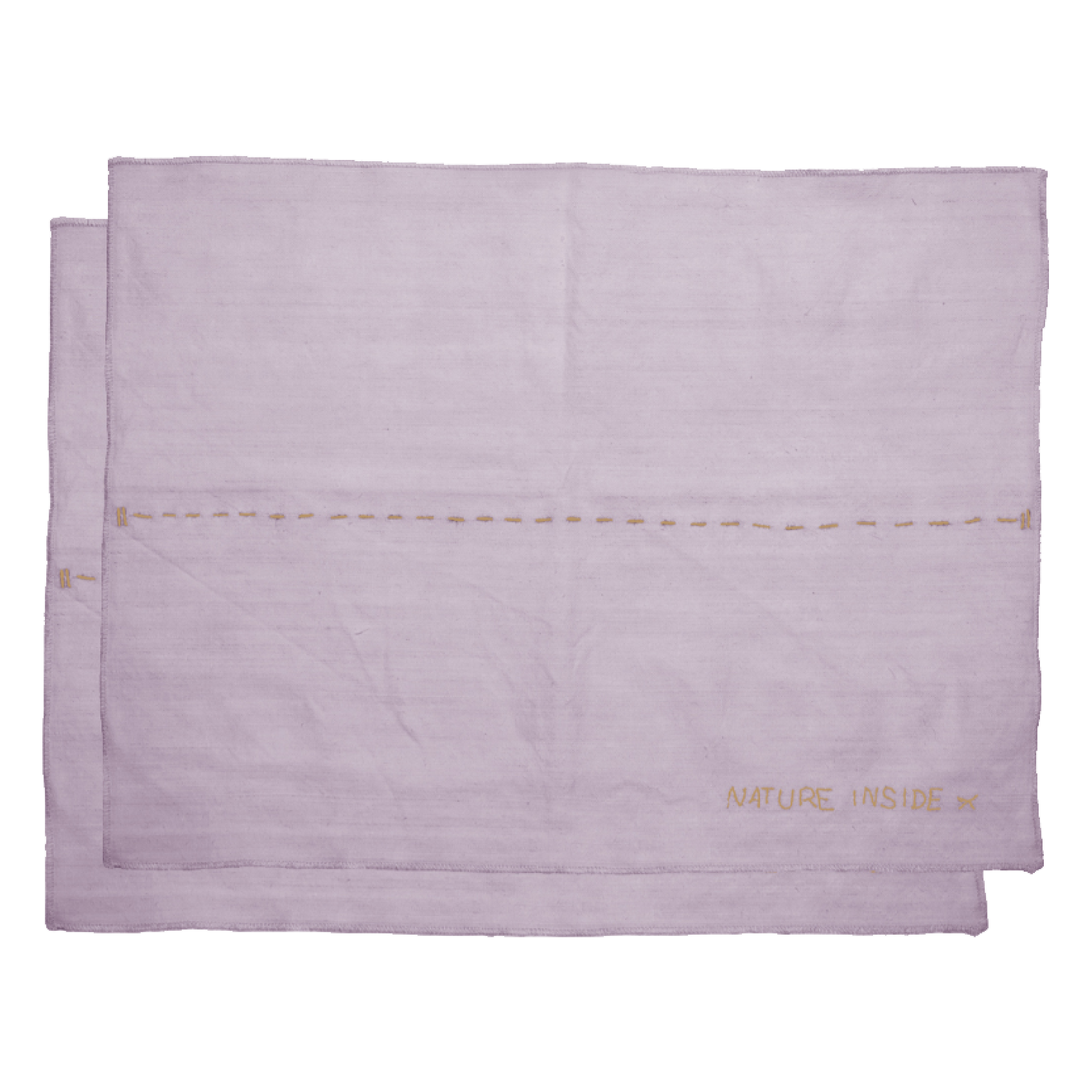 BASILE - Lot de 2 sets de table en lin | Violet