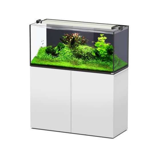 Aquarium avec meuble Aquaview 120 Blanc L.120xP.50xH.55cm