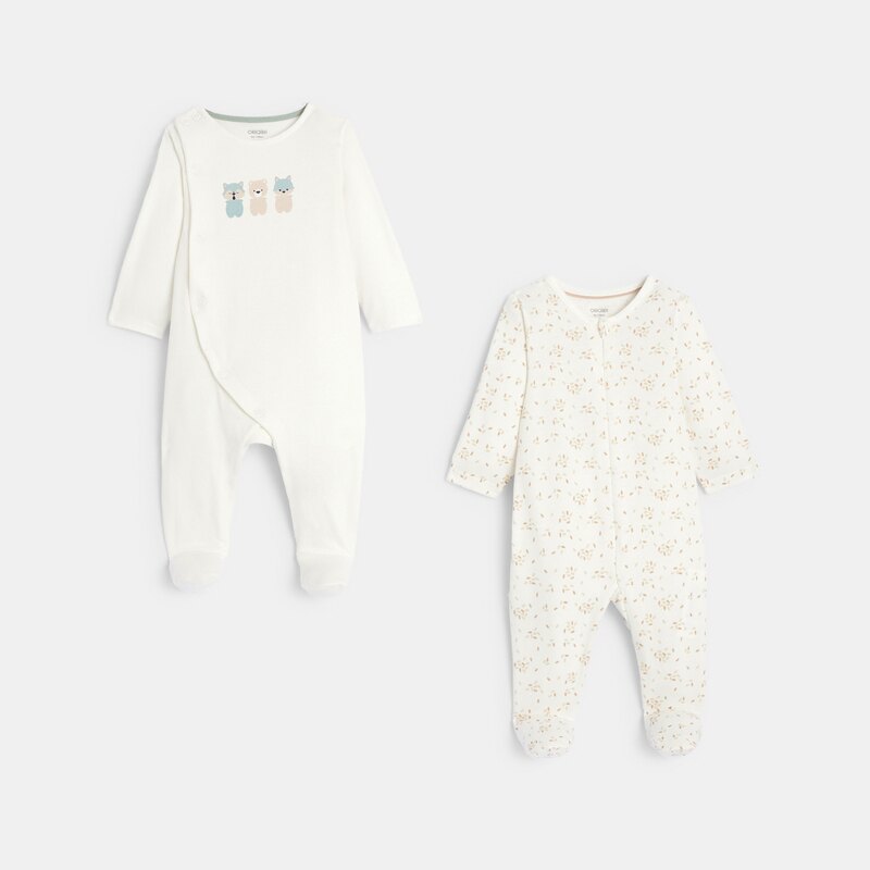 Dors-bien blanc bébé mixte (lot de 2) Blanc