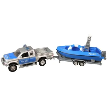 Van Manen Polizei Pick-Up mit Rettungsboot