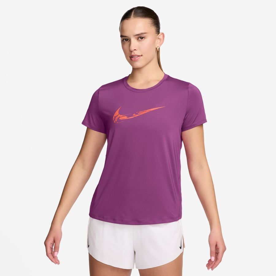 Nike T-shirt Running Dri-FIT One Swoosh - Violet Fushia/Rose Femme