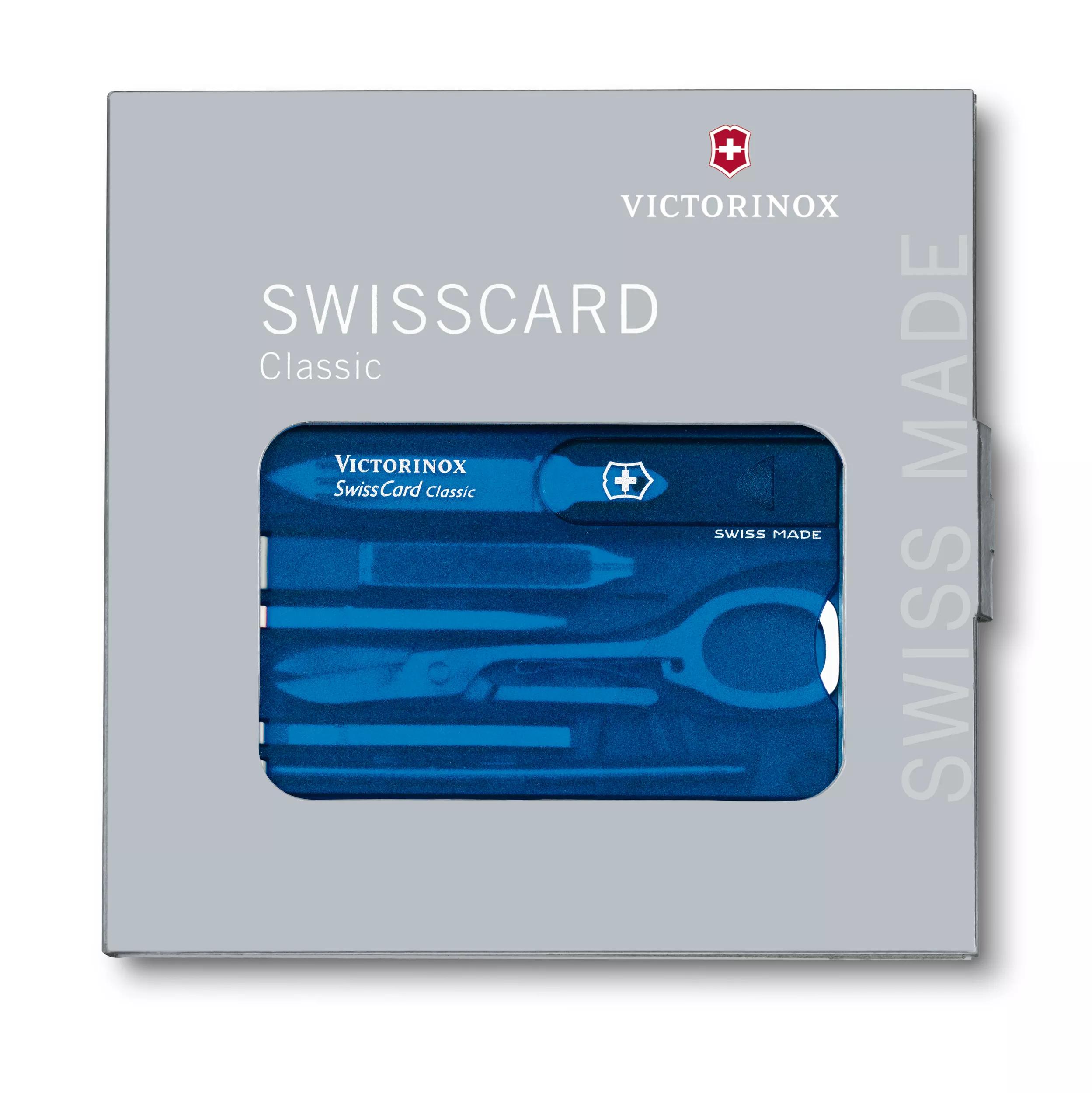 Swiss Card Classic-blau transparent