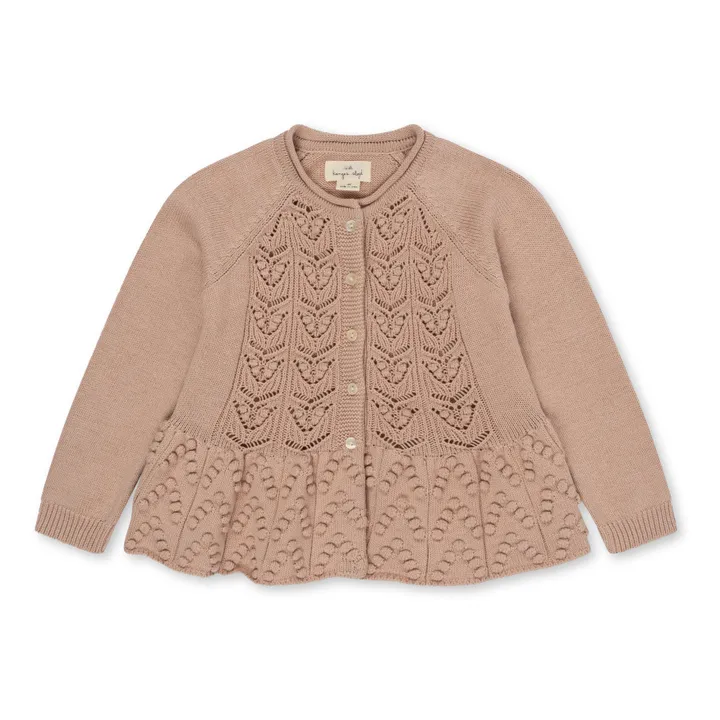 Konges Sløjd Cardigan Cabby Coton Bio | Vieux Rose