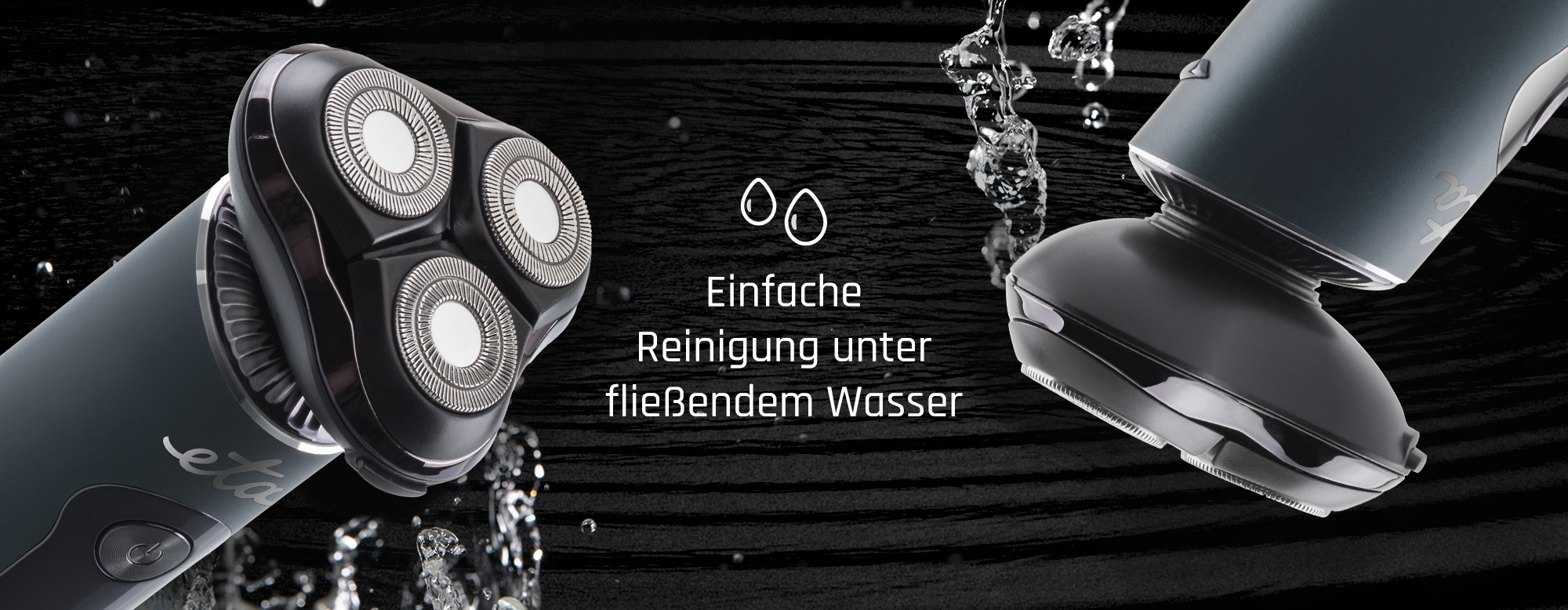 eta Multifunktionstrimmer »ETA Herrenrasierer Lucas 3-in-1 mit USB-C & Präzisionstrimmer« 4 Aufsätze 3-Kopf-Rasiersystem mit LED-Display & vielseitigem Zubeh
