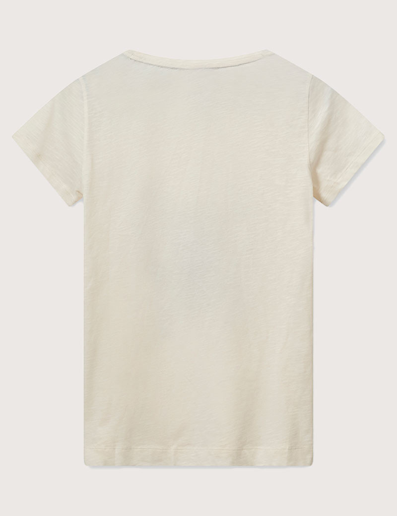 MOS MOSH T-SHIRT FEMME LOGO SELINI ECRU