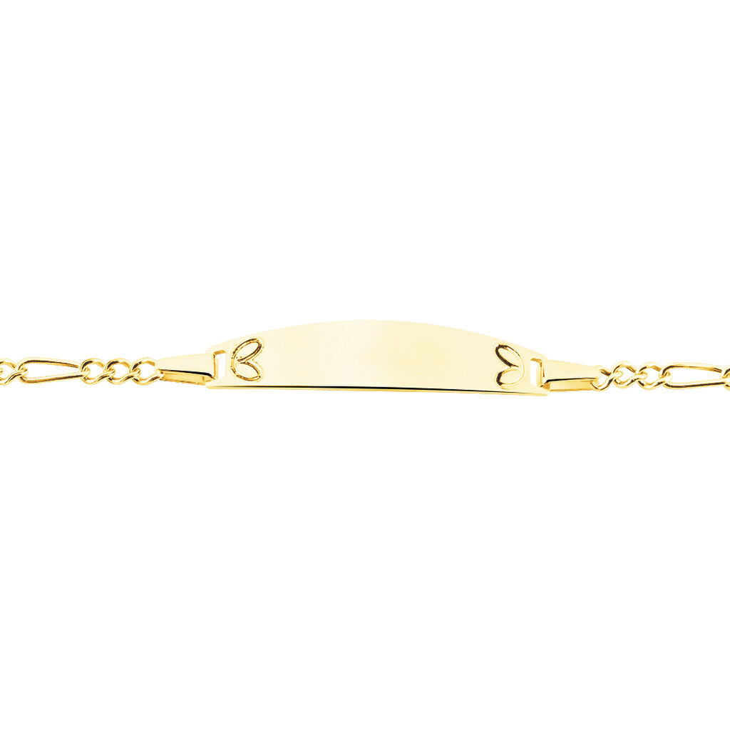 Bracelet Identité Bartolomee Maille Alternee 1/3 3 Or Jaune