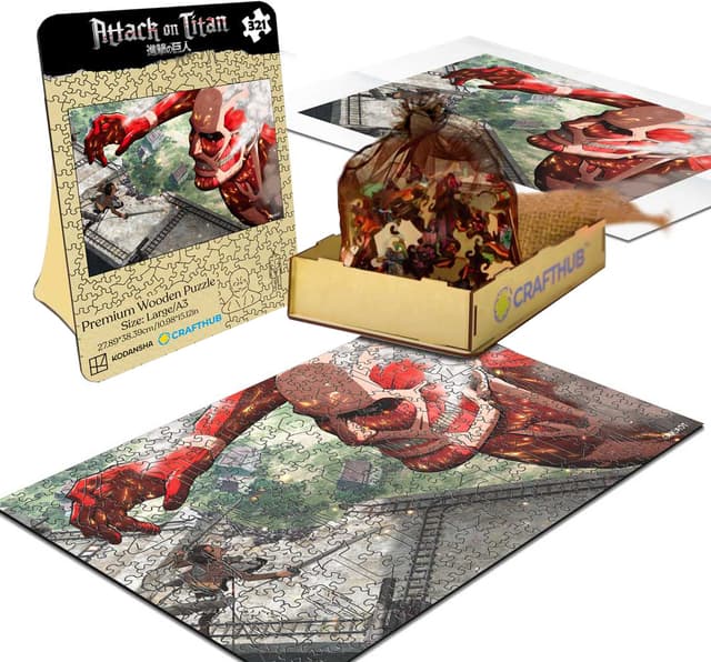 Crafthub Attack on Titan puslespil (Eren Colossal Titan)