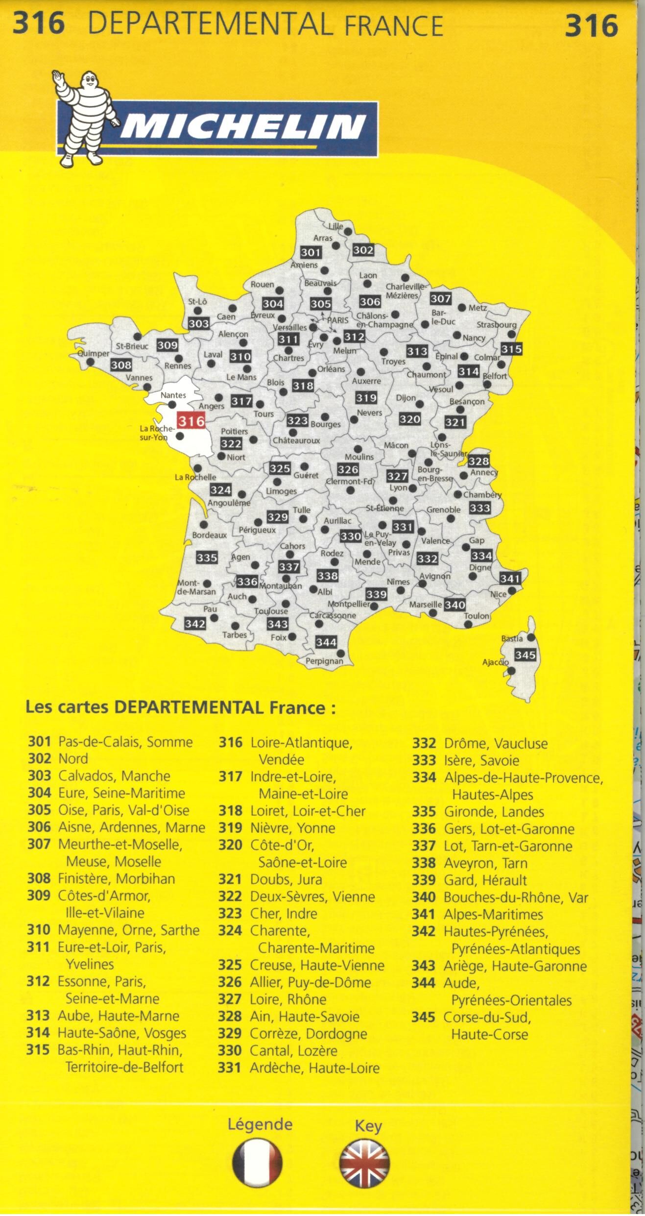MICHELIN - 316 LOIRE ATLANTIQUE VENDEE