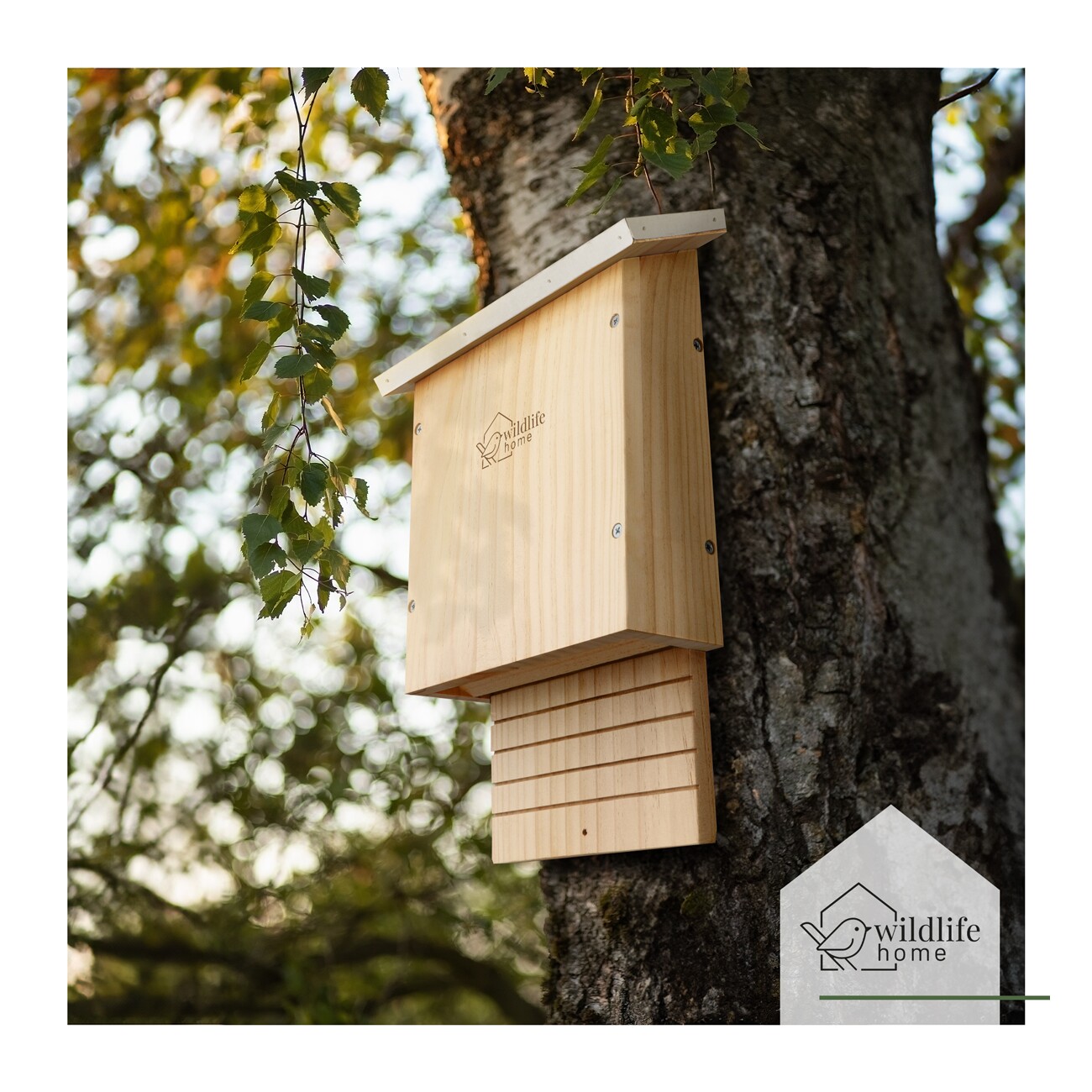WILDLIFE HOME Fledermauskasten mit Metalldach