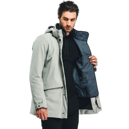 Blouson Dainese BRERA D-DRY XT - Bleu / Gris