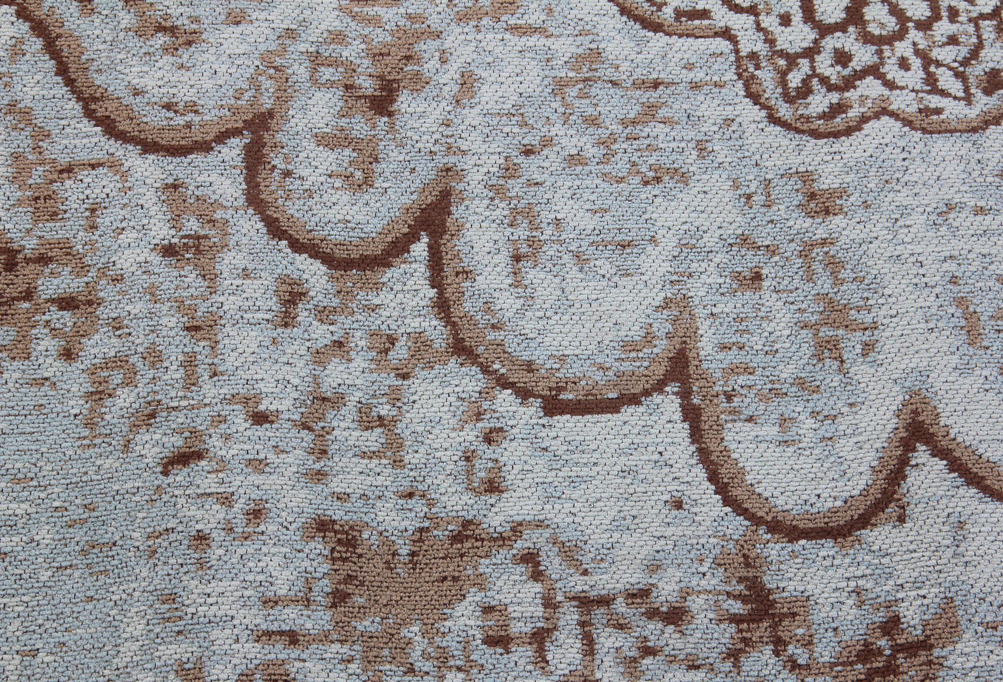 Teppich 'Sita', blau, braun, T 140 cm, B 200 cm von fischer's lagerhaus