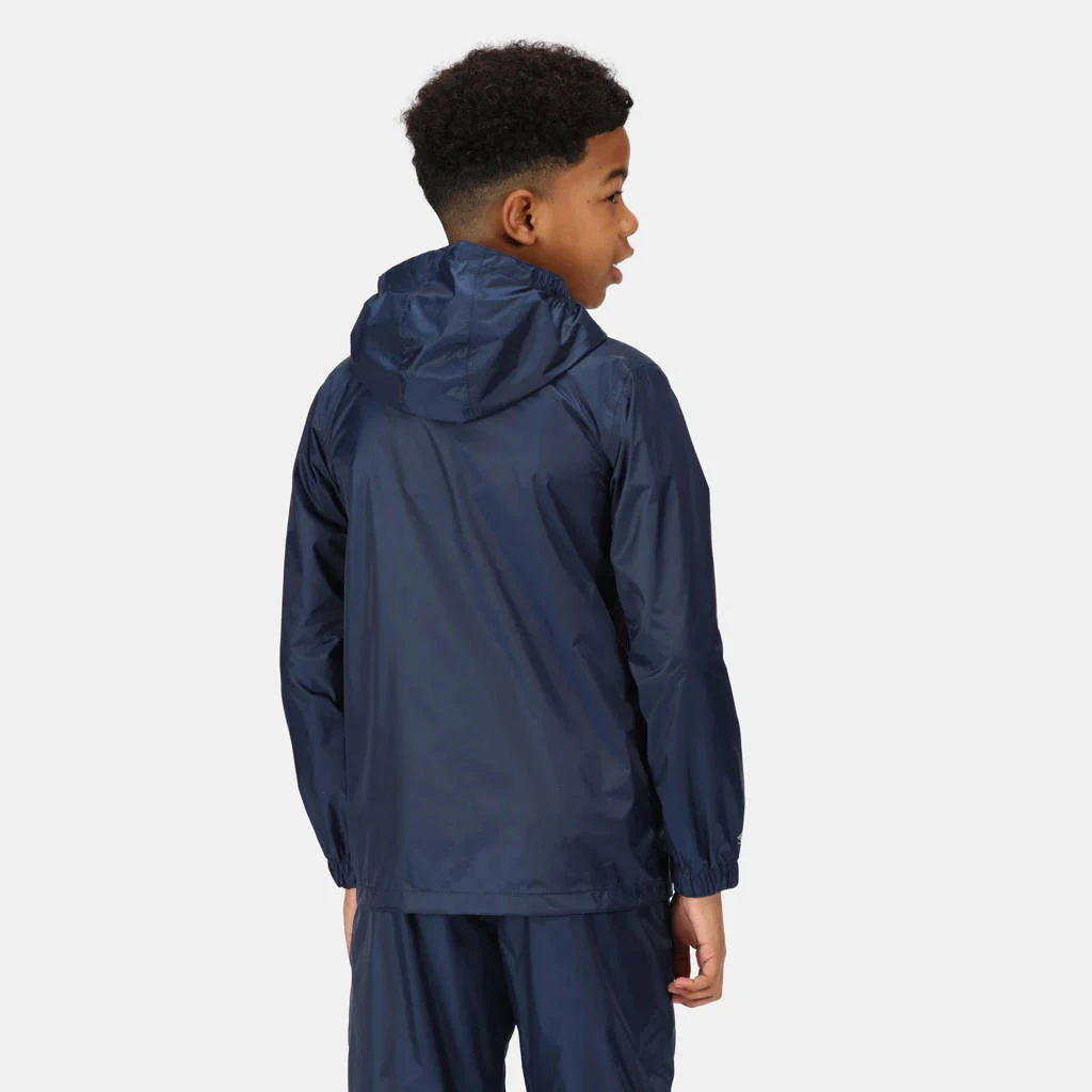 Regatta kids regenjas Pack It donkerblauw