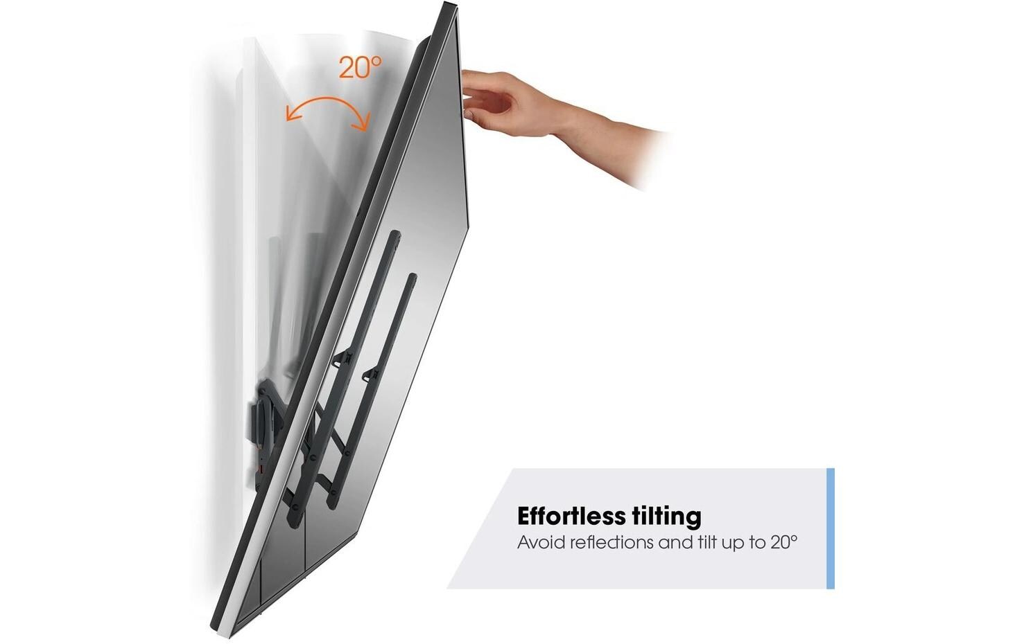 Wandhalterung COMFORT TVM 3215B SchwarzNeigbare TV-Wandhalterung für 19
