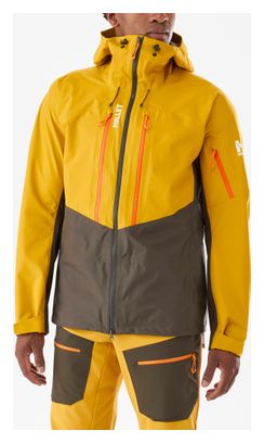 Veste Imperméable Millet M White 3L Vert/Jaune