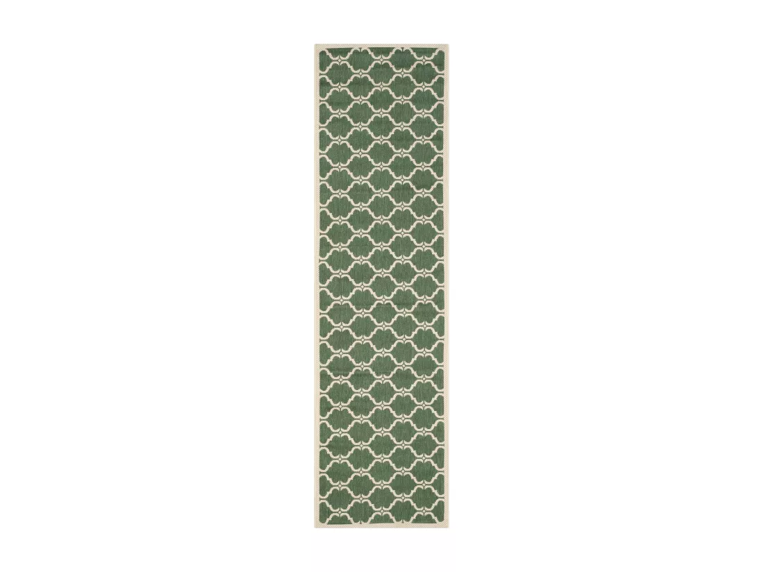 Tapis Dark Green & Beige 69 X 244 cm - Lugano