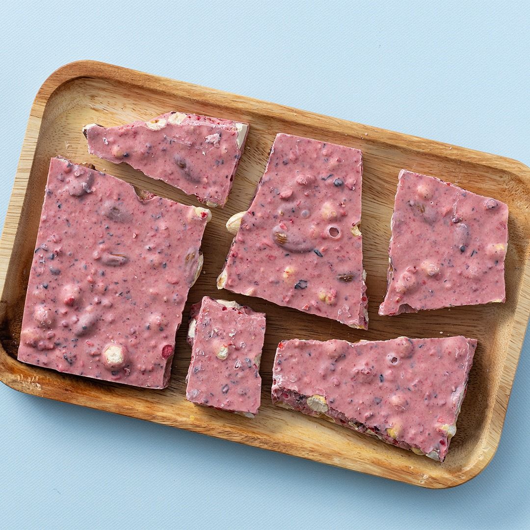 Chocolade rood fruit breekplaat brokken
