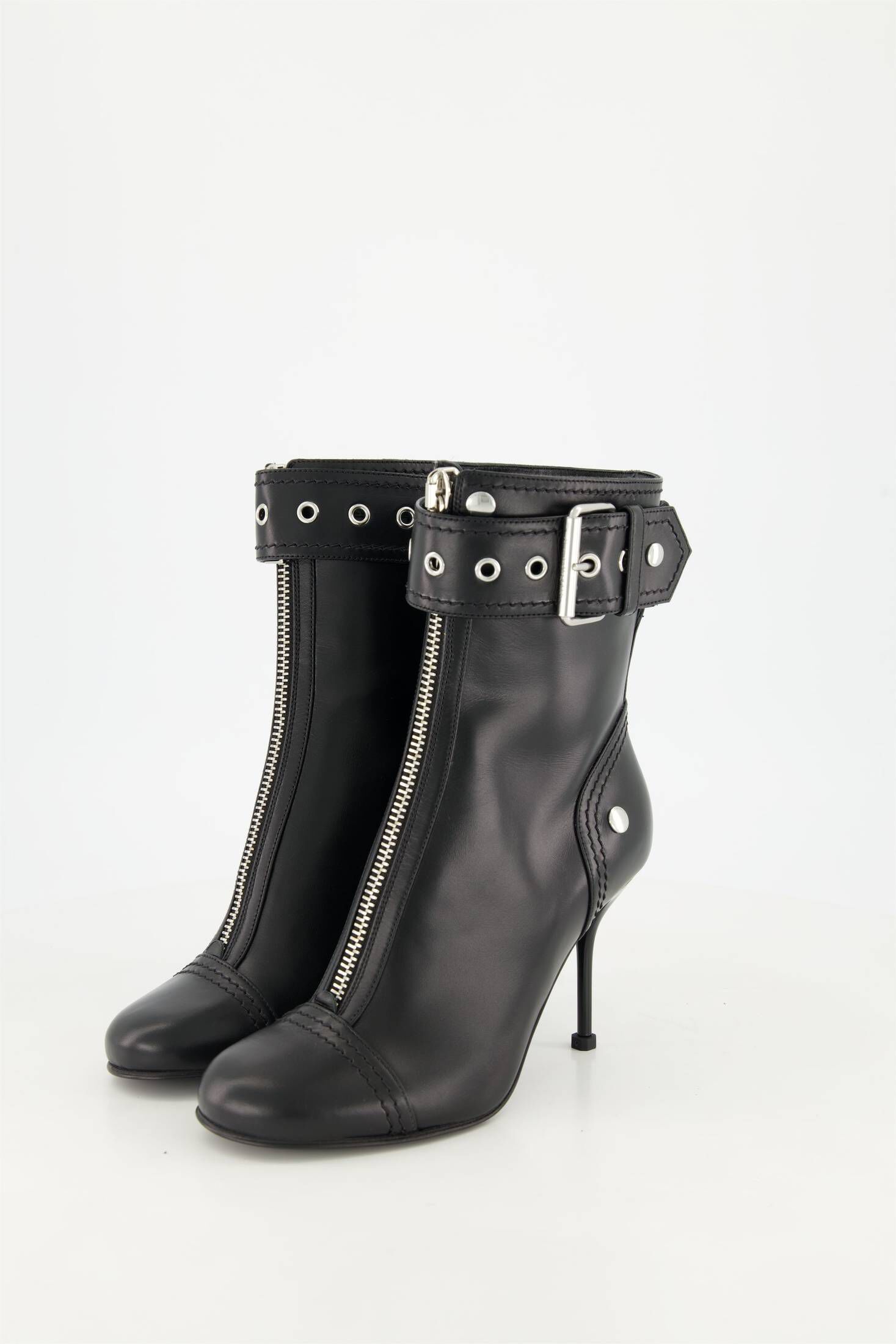 Alexander McQueen| Damen Stiefelette ANKLE BOOTIE aus Leder