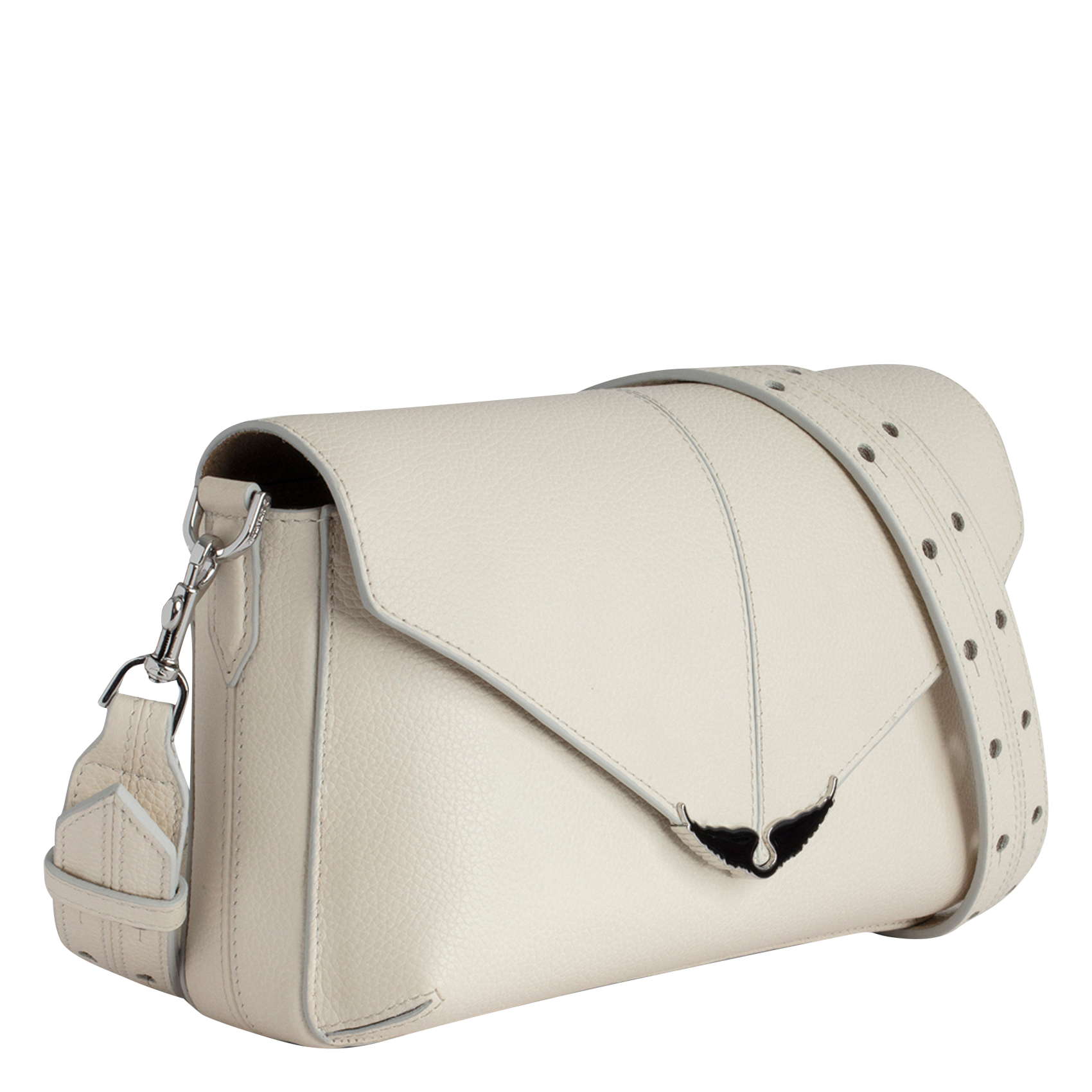 BORDERLINE - Sac bandoulière en cuir | Blanc