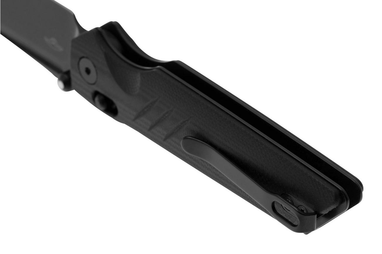 Real Steel Sacra Pro 7714BB PVD Böhler K110, Black G10, zakmes