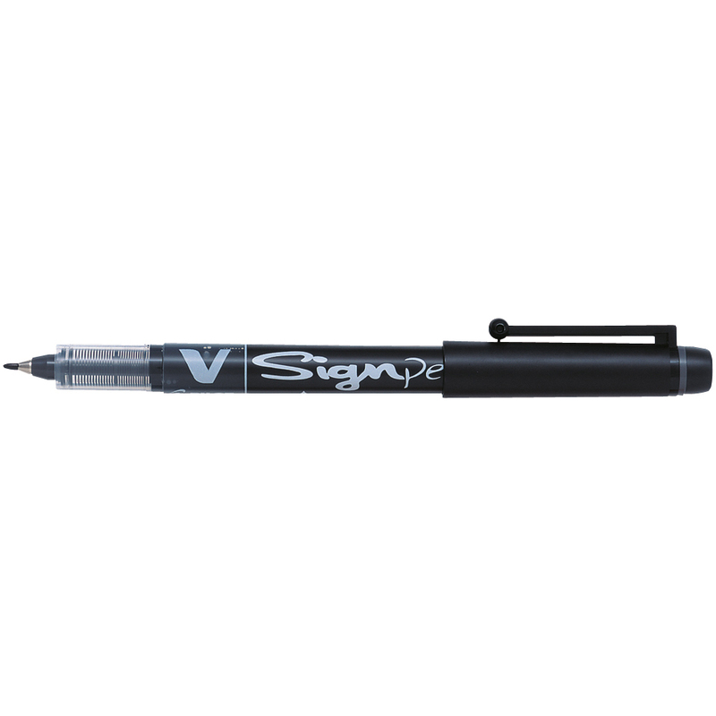 Pilot Filzstift V-Sign Pen, schwarz