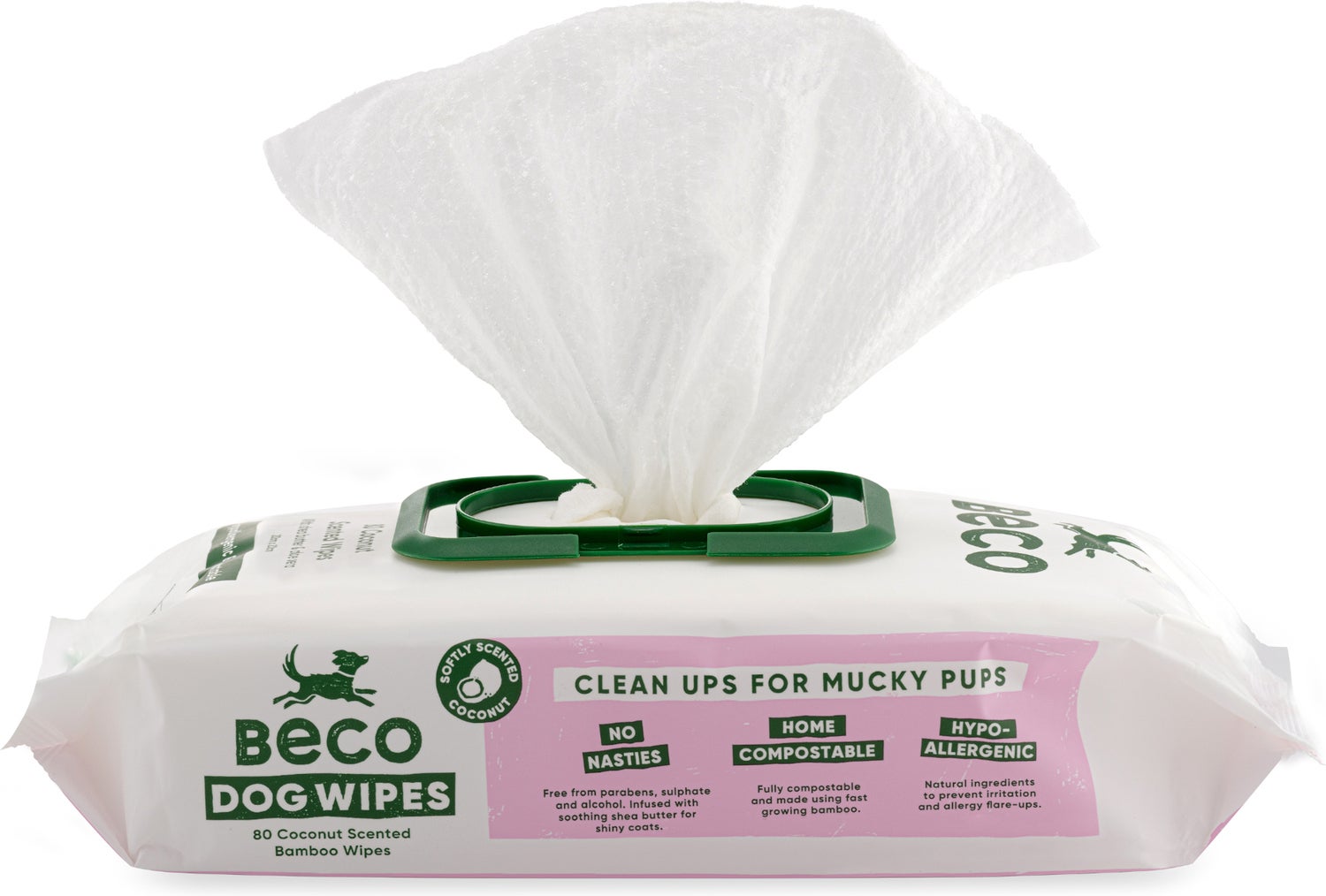 Beco vochtige doekjes kokos 80 stuks