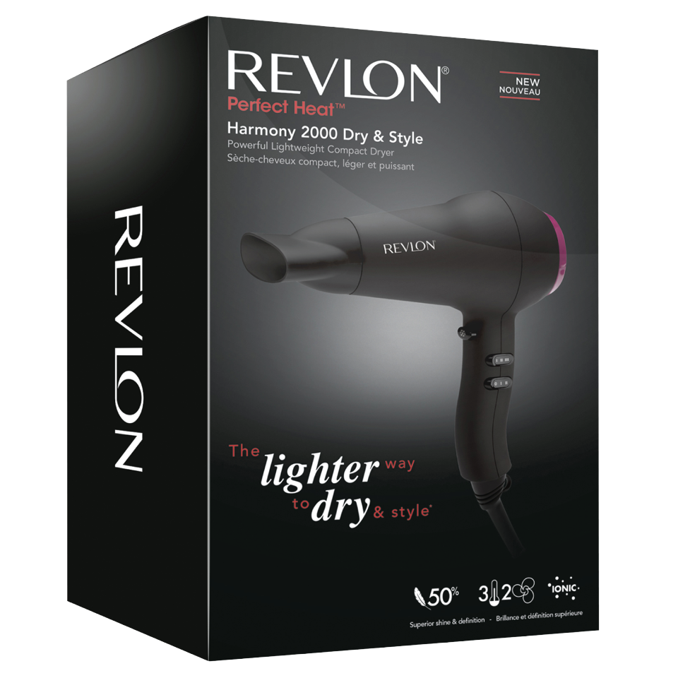 Revlon - Harmony 2000 Dry & Style Hair Dryer - Føntørre