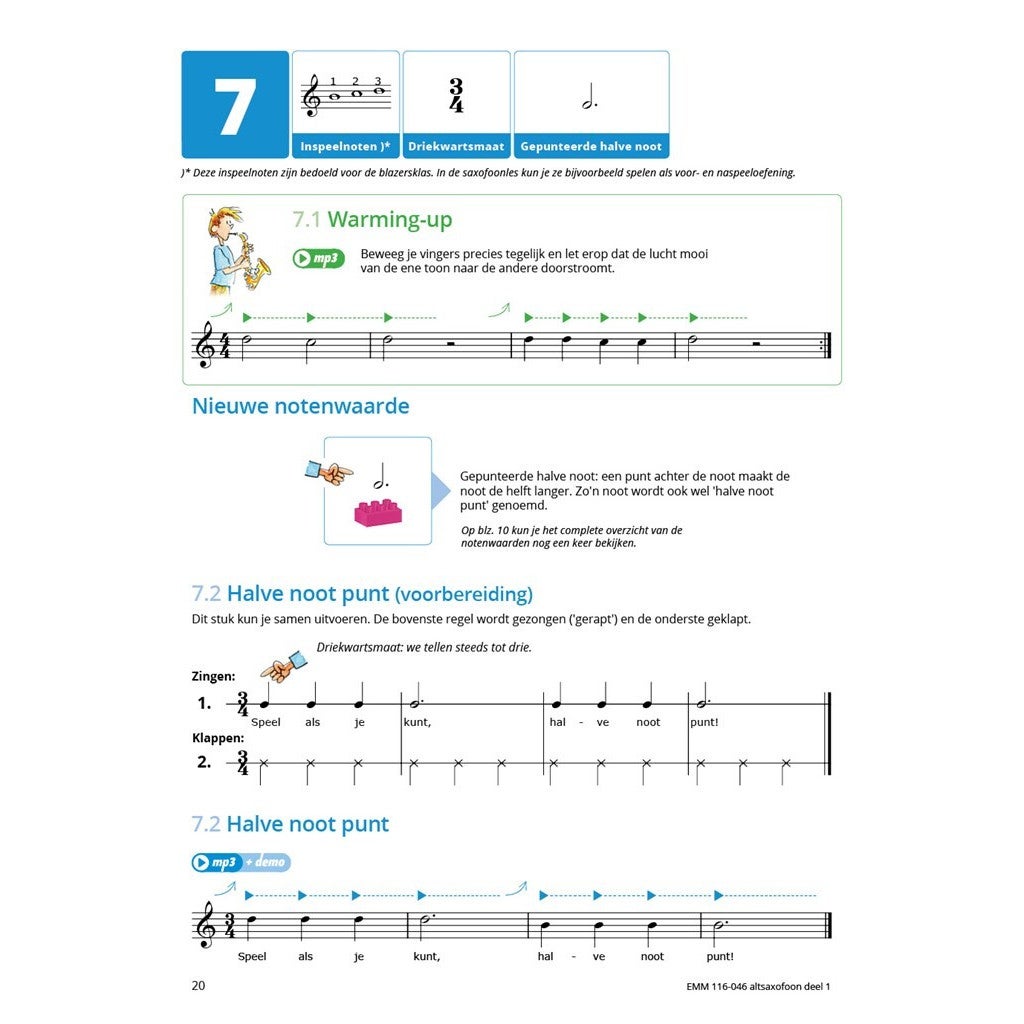 Hal Leonard Samen Leren Samenspelen Altsaxofoon 1 complete methode voor individueel en groepsonderwijs