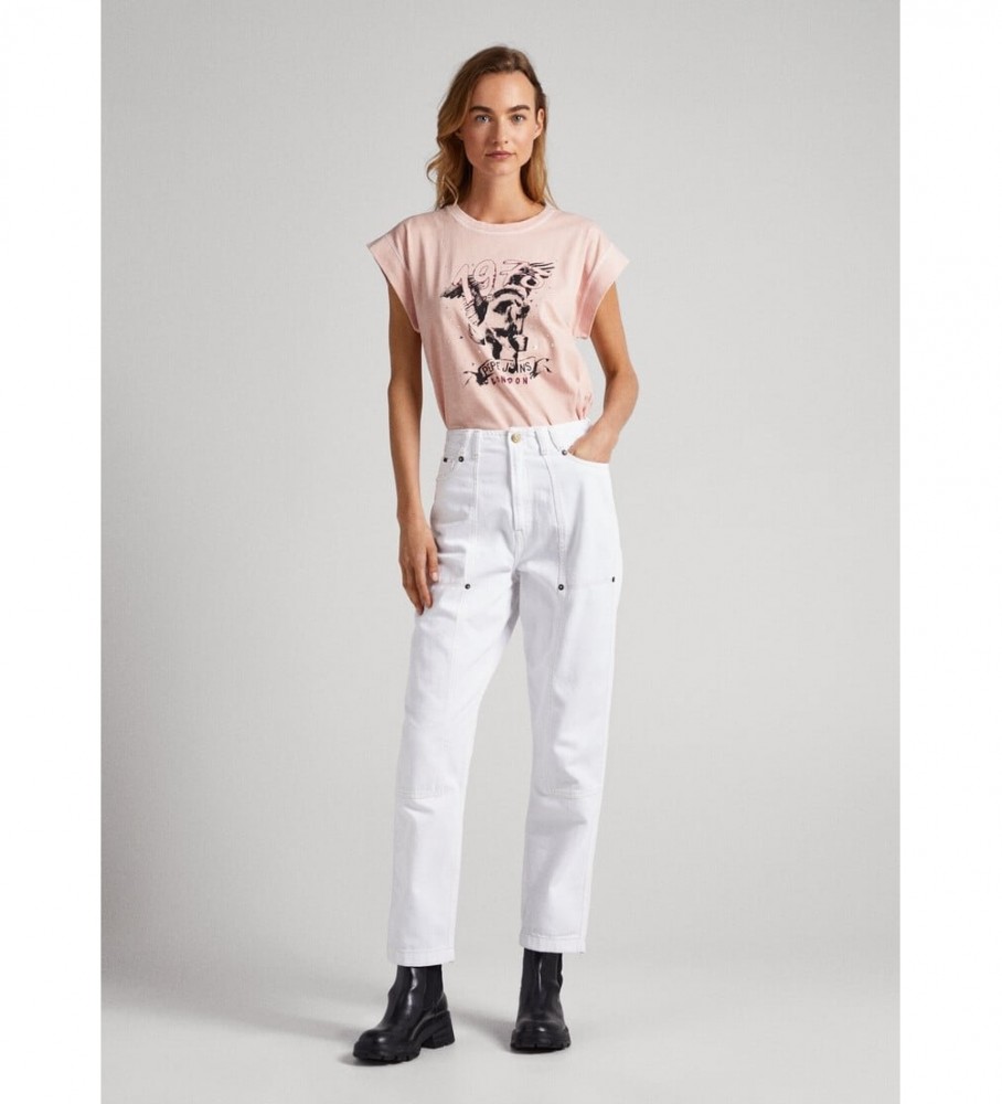 Camiseta rosa Bianca da Pepe Jeans