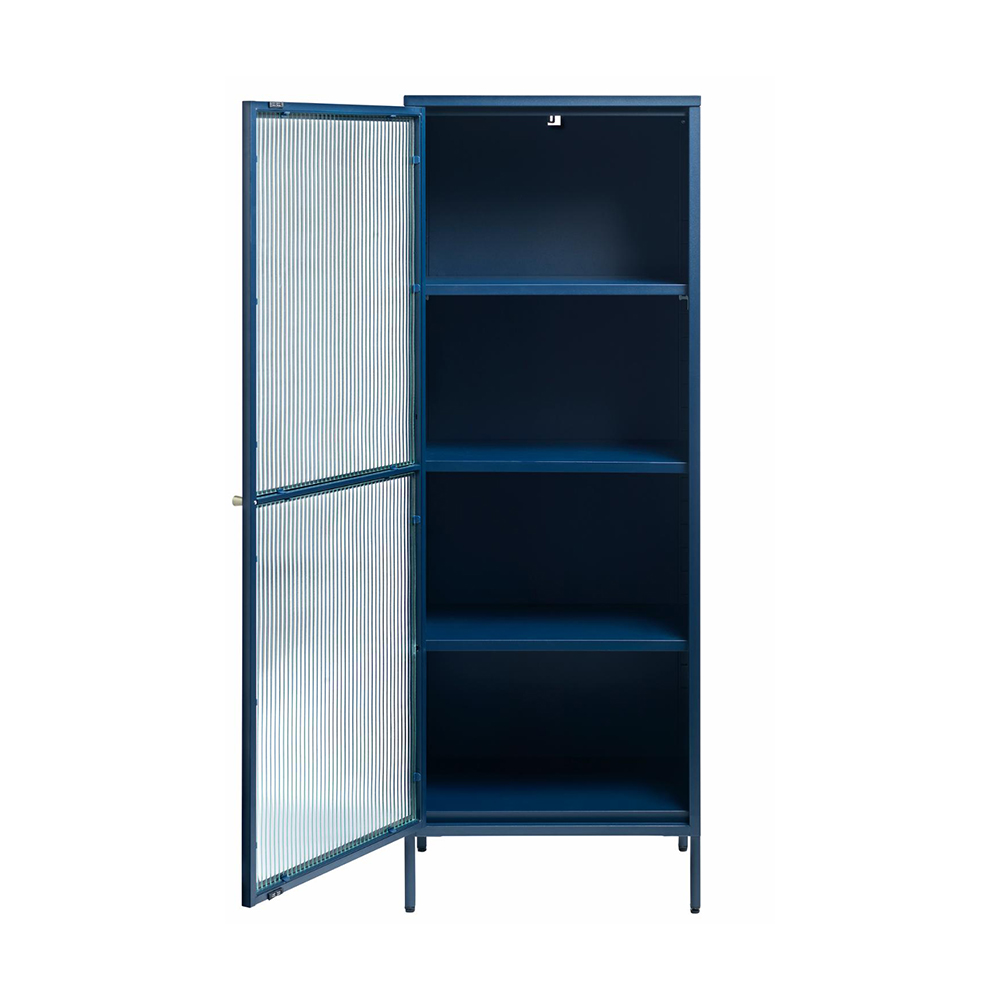 Vitrinekast Katja metaal Blauw