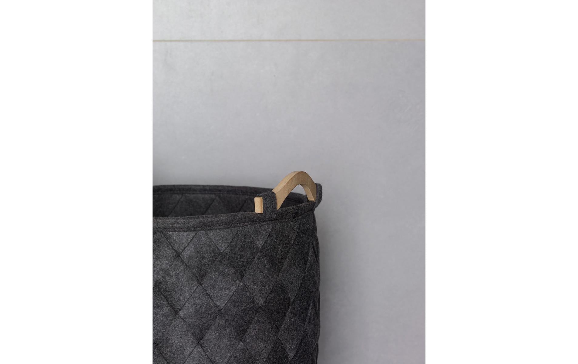 Wäschekorb Amy 75 l, Dunkelgrau<br>Wäschesammler