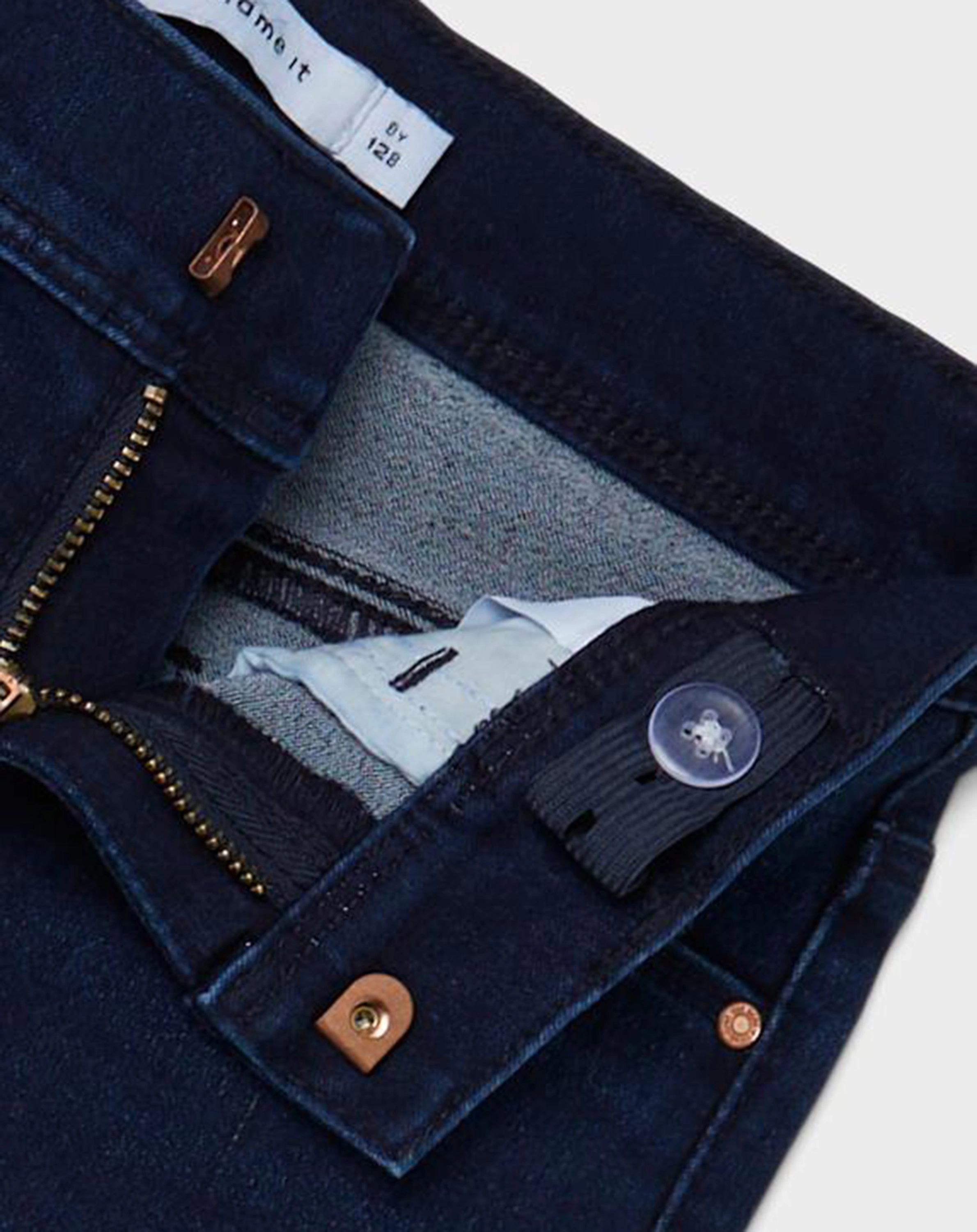 Jeanshose NKFPOLLY Skinny Fit in dark blue denim
