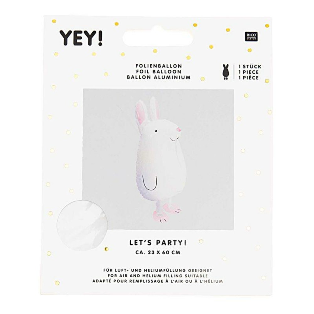 Ballon aluminium lapin