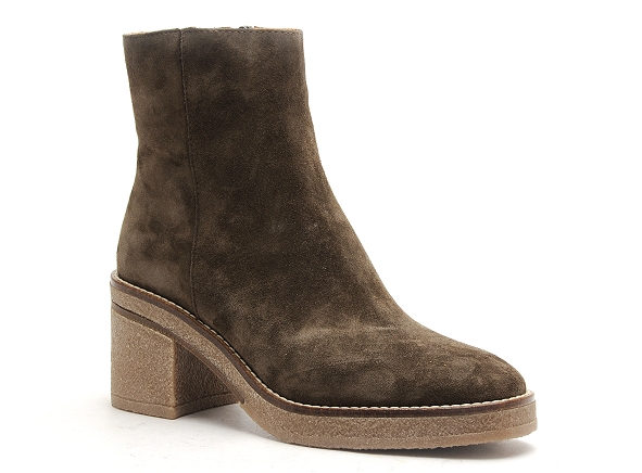 Alpe boots bottine talons femme 2626 kaki