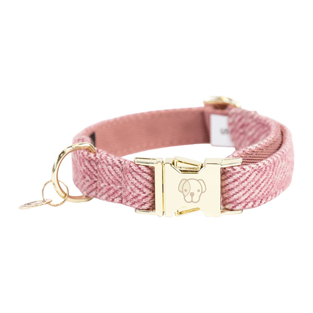 Kentucky LAINE -  Collier pour chien old rose