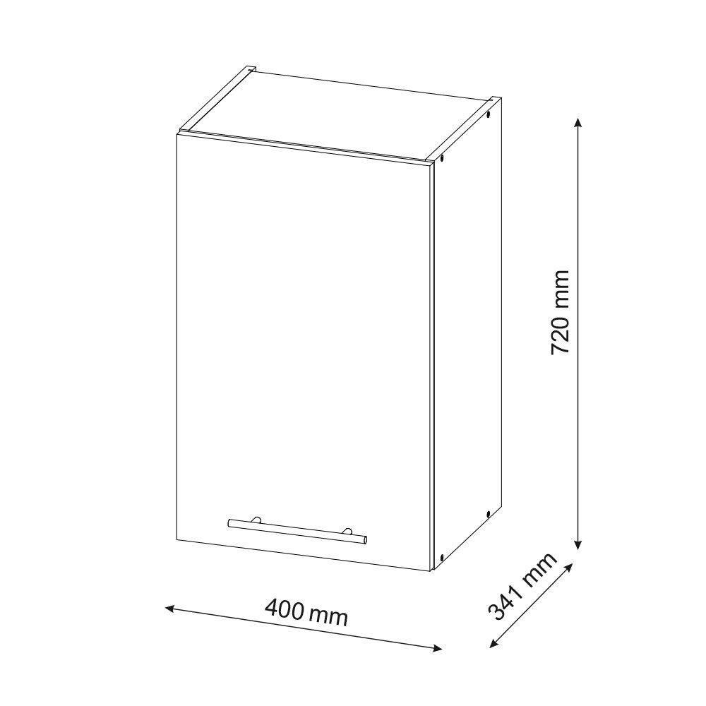Vicco Hängeschrank Küchenschrank Küchenmöbel Fame-Line Eiche Rot Bordeaux modern 40 cm Küche Einbauküche Hängeschrank Drehtür Einlegeboden Küchenzeile Hochglanz