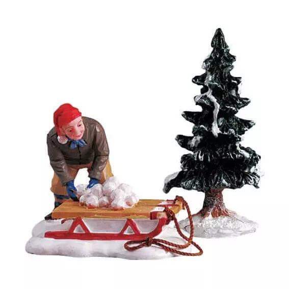 Personnage Lemax Bataille de boules de neige